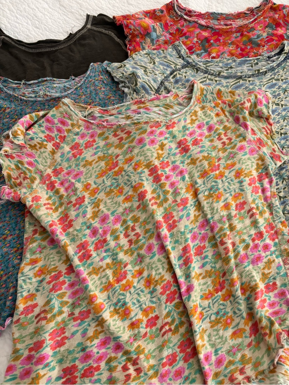 NATURAL LIFE Pink & Multicolor Floral Short-Sleeve Tee - Picture 2 of 11